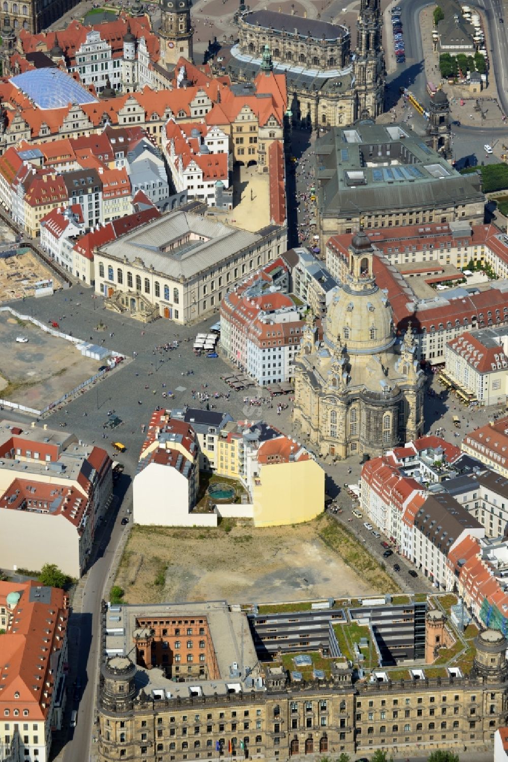 Luftbild Dresden - Neumarkt in Dresden im Bundesland Sachsen