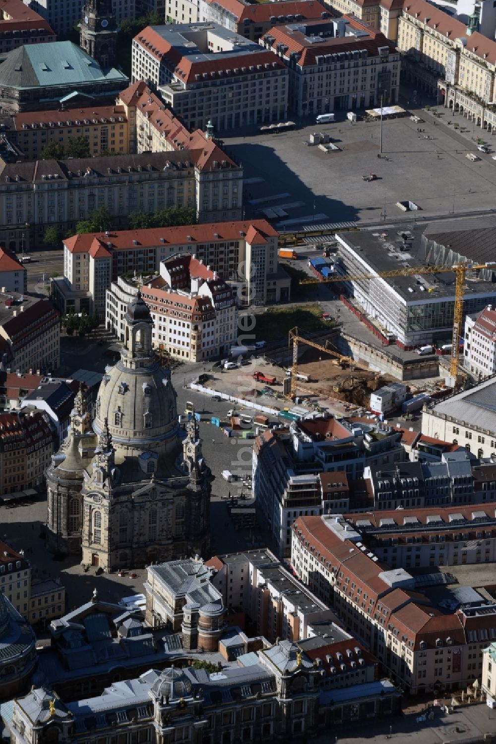 Luftaufnahme Dresden - Neumarkt in Dresden im Bundesland Sachsen