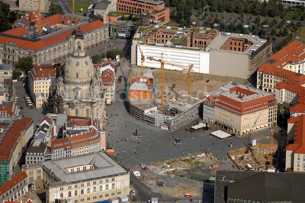 Luftbild Dresden - Neumarkt und Frauenkirche Dresden