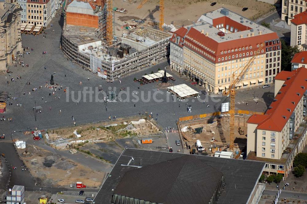 Dresden aus der Vogelperspektive: Neumarkt und Hotel De Saxe (Dresden)