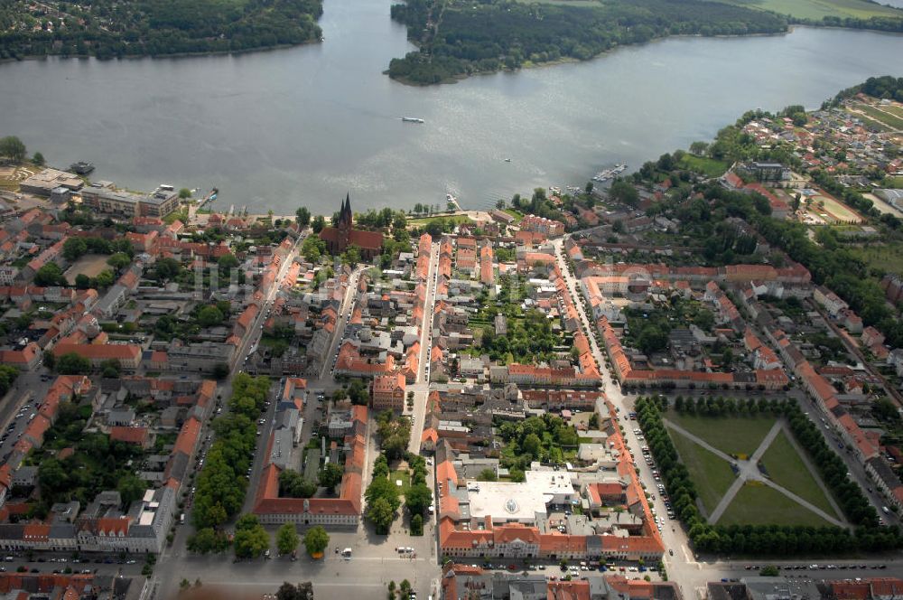 Neuruppin von oben - Neuruppin am Ruppiner See