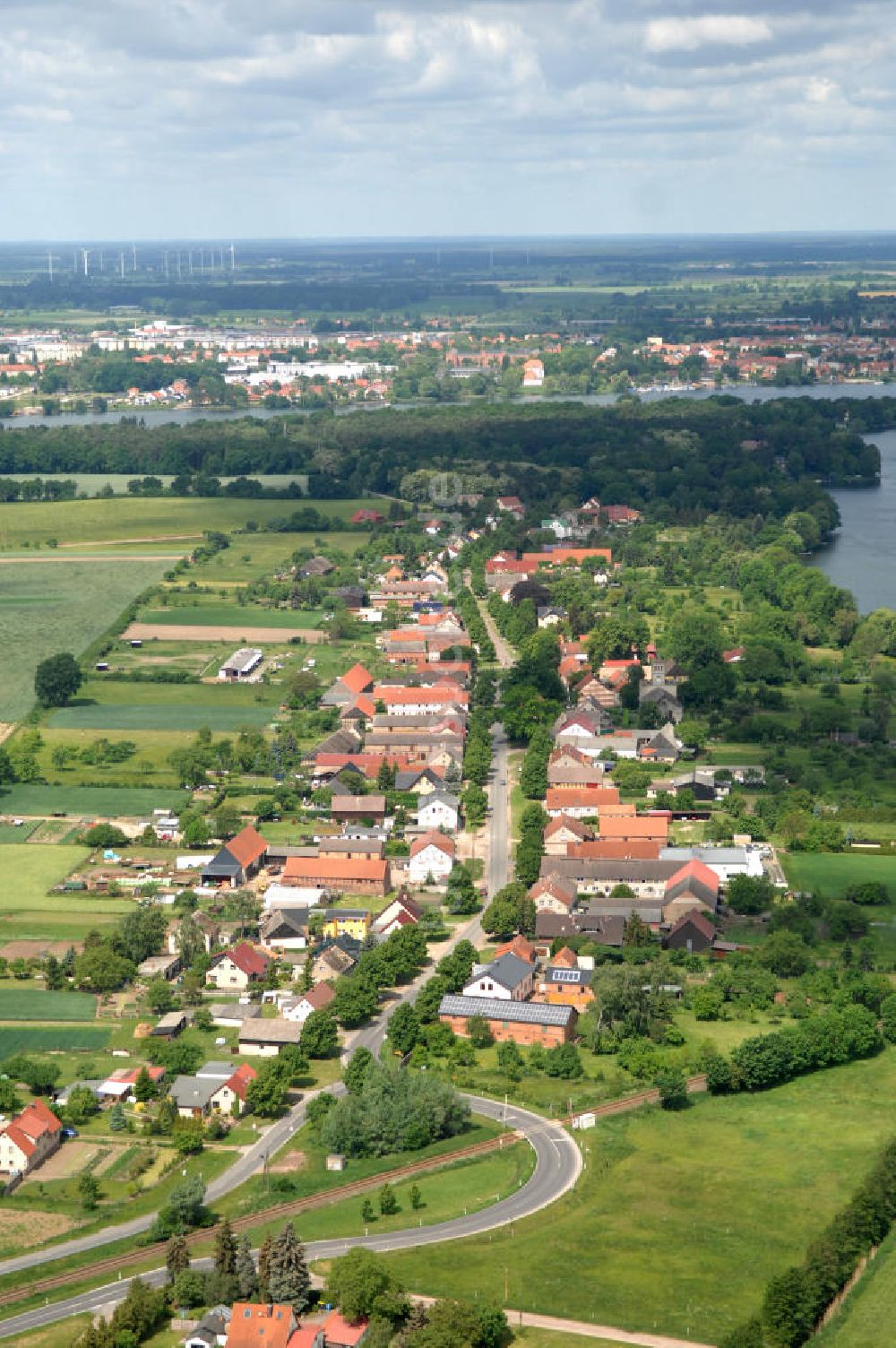 Neuruppin aus der Vogelperspektive: Neuruppin OT Wuthenow