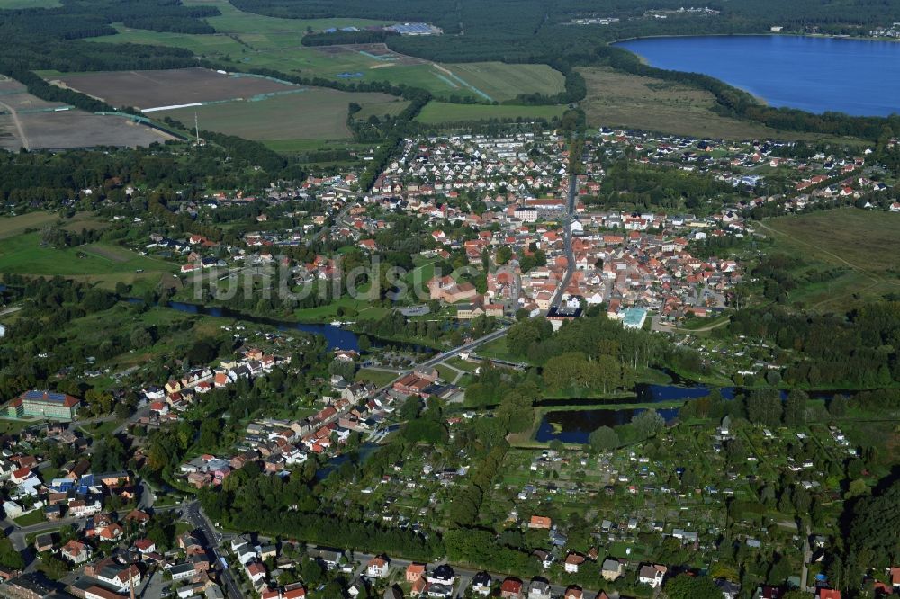 Neustadt-Glewe von oben - Neustadt-Glewe im Bundesland Mecklenburg-Vorpommern