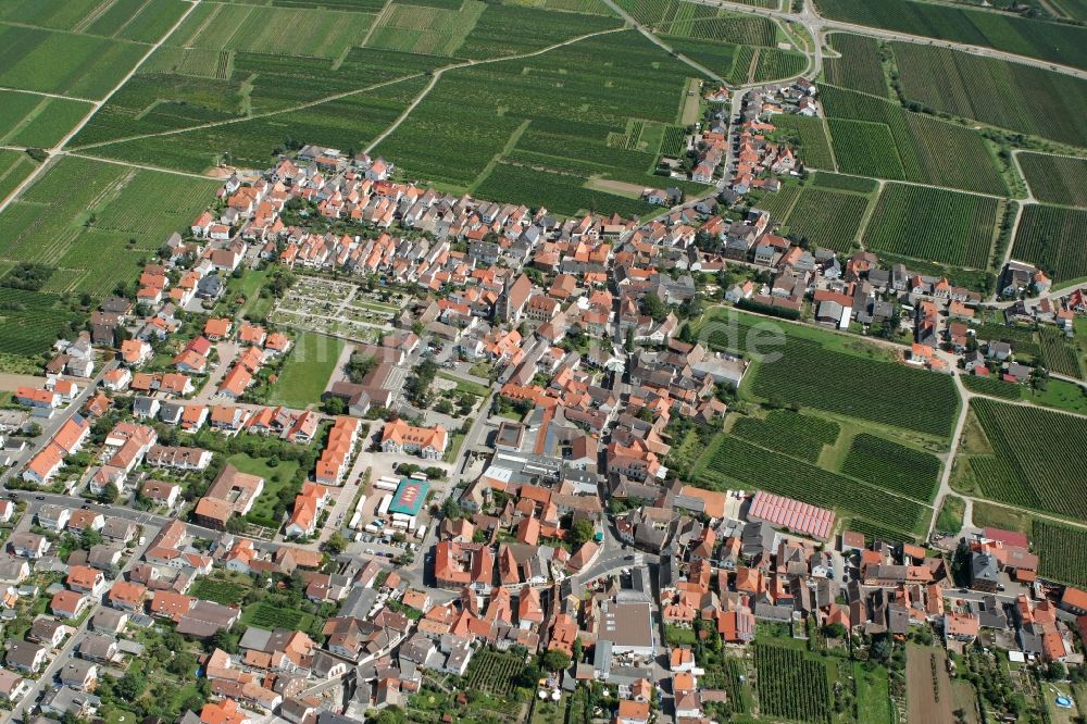 Diedesfeld aus der Vogelperspektive: Neustadt an der Weinstraße OT Diedesfeld im Bundesland Rheinland-Pfalz