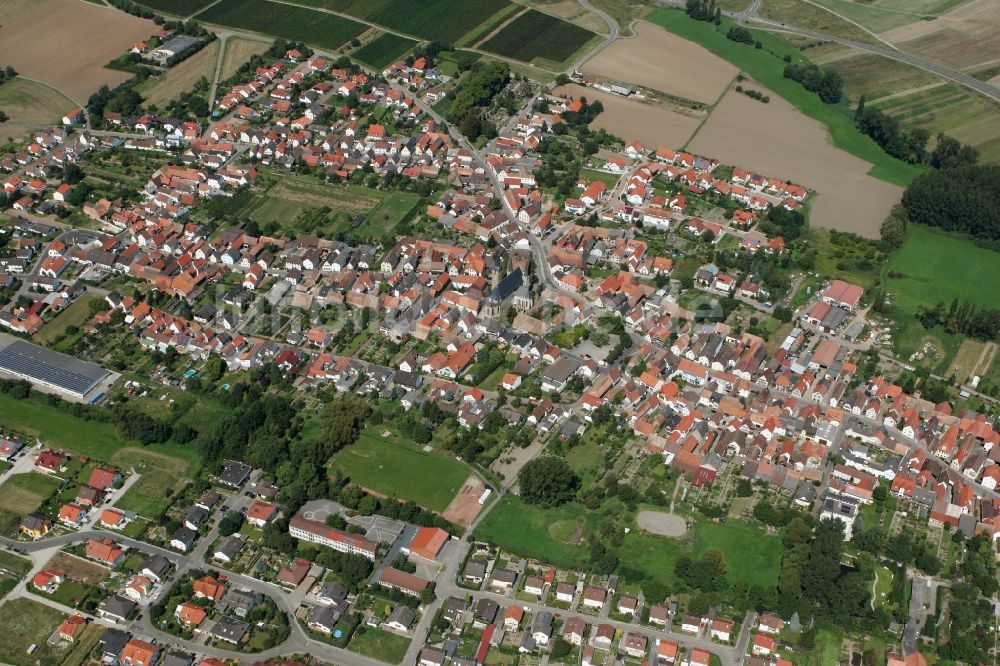 Luftaufnahme Geinsheim - Neustadt an der Weinstraße OT Geinsheim im Bundesland Rheinland-Pfalz