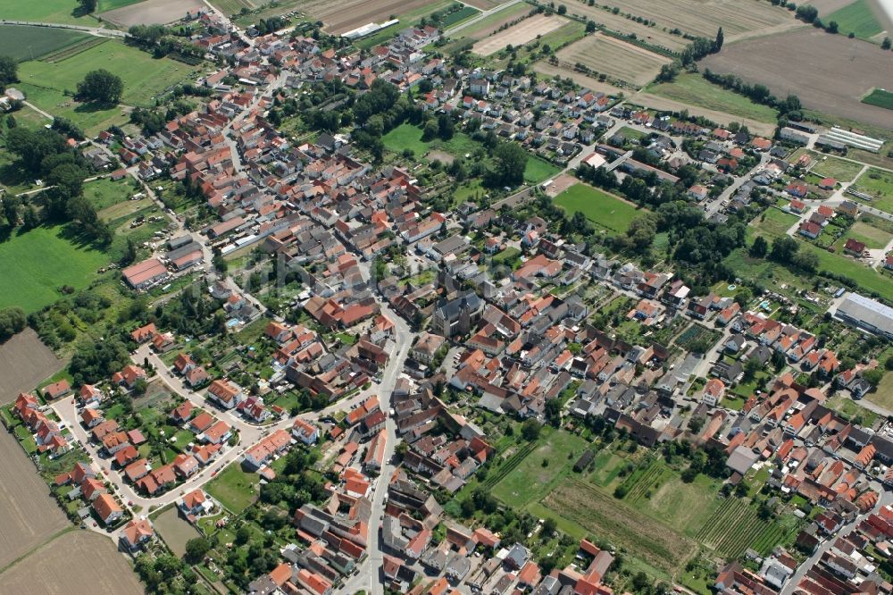 Luftaufnahme Geinsheim - Neustadt an der Weinstraße OT Geinsheim im Bundesland Rheinland-Pfalz