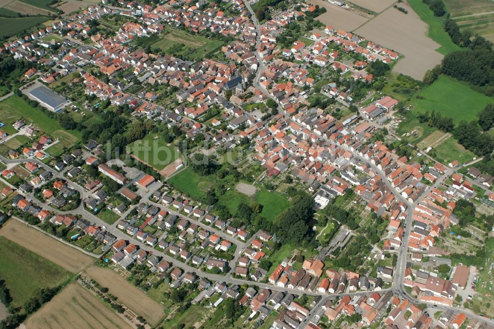 Geinsheim aus der Vogelperspektive: Neustadt an der Weinstraße OT Geinsheim im Bundesland Rheinland-Pfalz