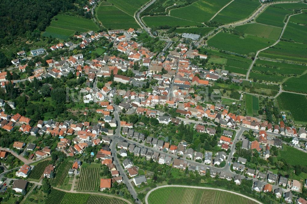 Gimmeldingen aus der Vogelperspektive: Neustadt an der Weinstraße OT Gimmeldingen im Bundesland Rheinland-Pfalz