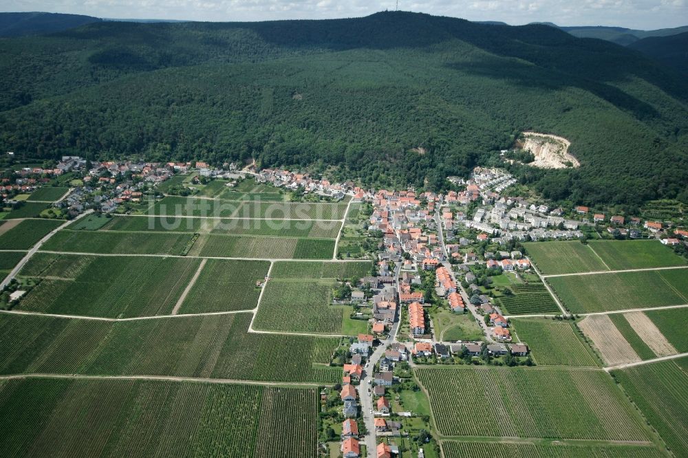 Haardt aus der Vogelperspektive: Neustadt an der Weinstraße OT Haardt im Bundesland Rheinland-Pfalz