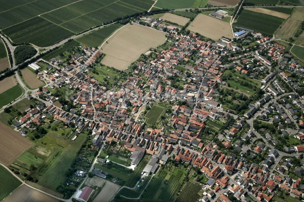 Lachen-Speyerdorf aus der Vogelperspektive: Neustadt an der Weinstraße OT Lachen-Speyerdorf im Bundesland Rheinland-Pfalz