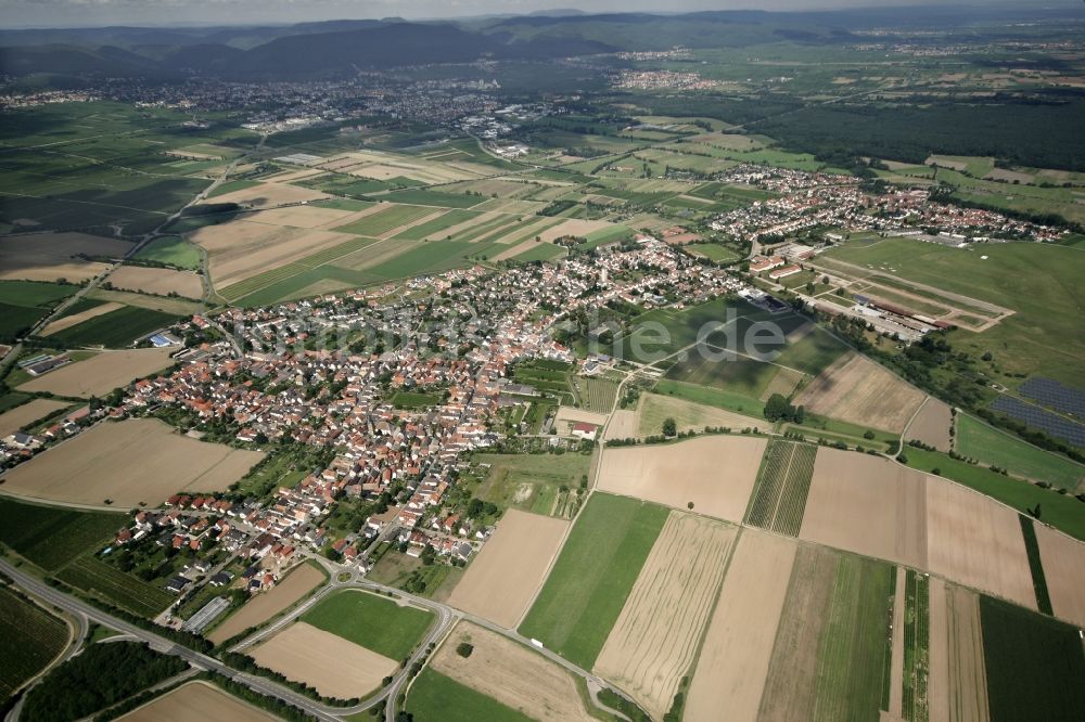 Luftbild Lachen-Speyerdorf - Neustadt an der Weinstraße OT Lachen-Speyerdorf im Bundesland Rheinland-Pfalz