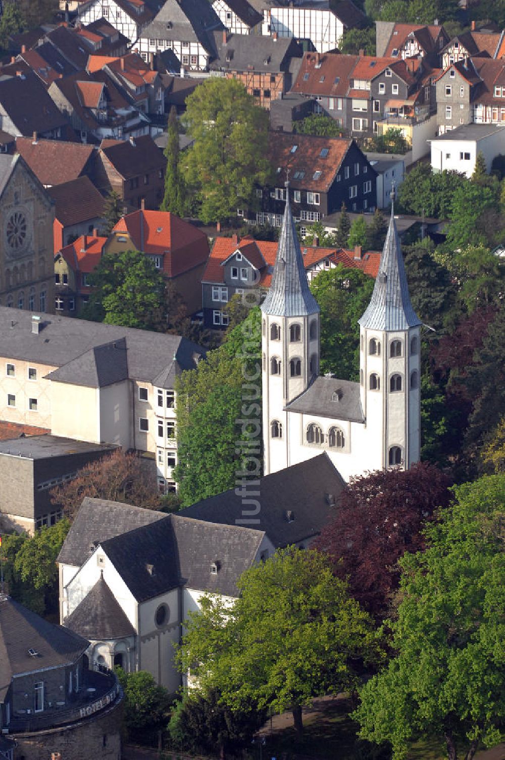 Luftbild Goslar - Neuwerkkirche Goslar