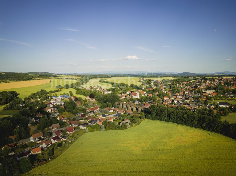 Kottmar aus der Vogelperspektive: Niedercunnersdorf in Kottmar im Bundesland Sachsen, Deutschland