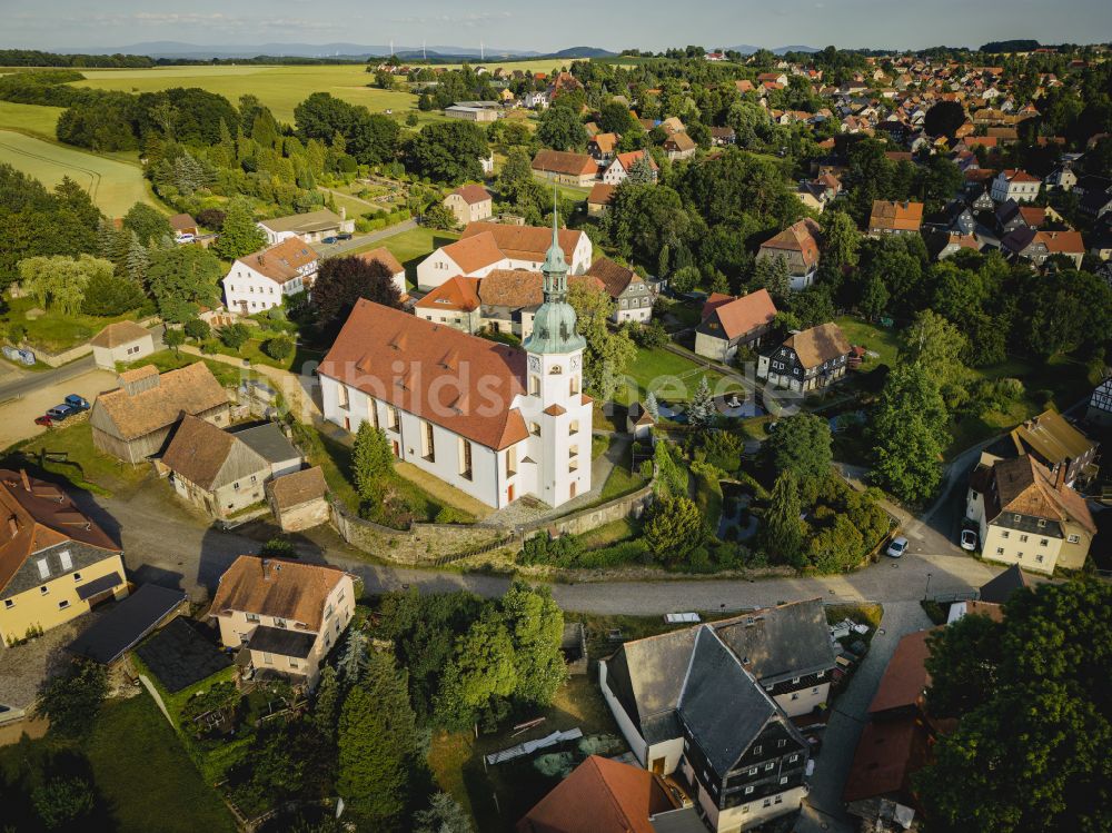 Kottmar von oben - Niedercunnersdorf in Kottmar im Bundesland Sachsen, Deutschland