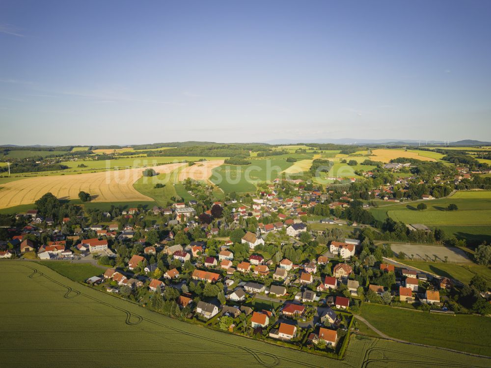 Kottmar aus der Vogelperspektive: Niedercunnersdorf in Kottmar im Bundesland Sachsen, Deutschland