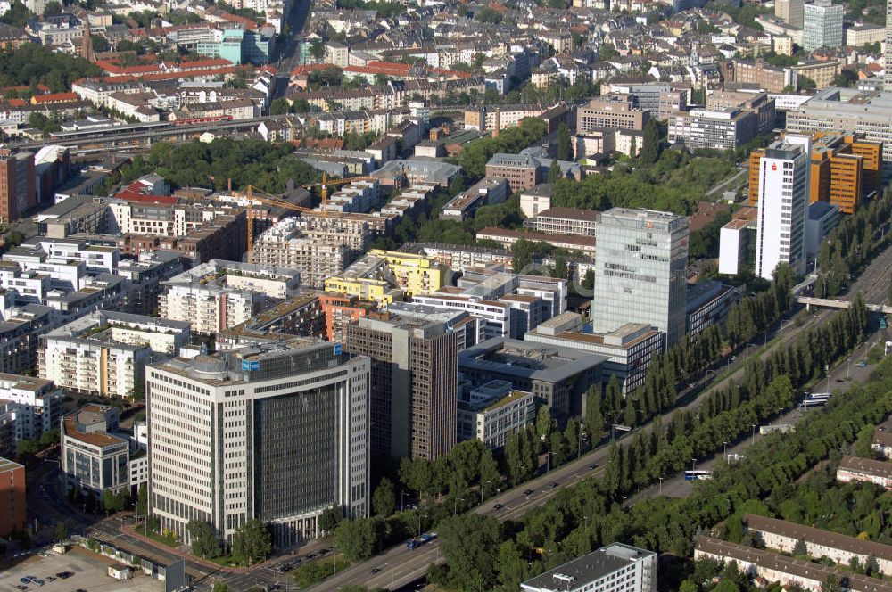 Frankfurt am Main aus der Vogelperspektive: Niederlassung American Express in der City West in Frankfurt am Main