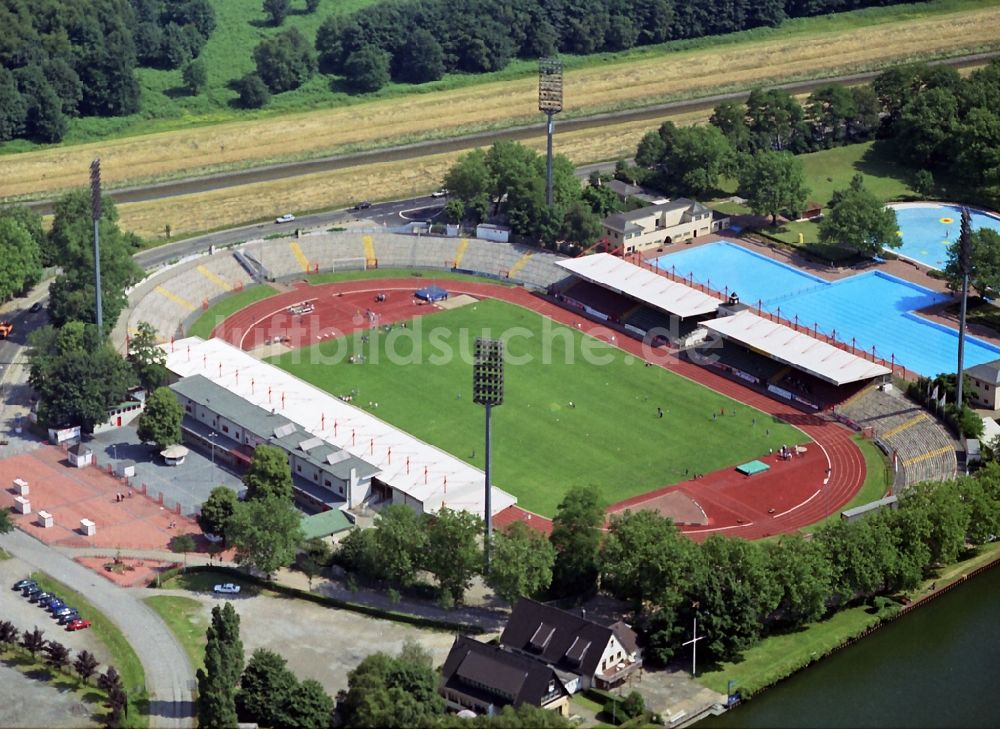 Luftaufnahme Oberhausen - Niederrhein-Stadion in Oberhausen im Bundesland Nordrhein-Westfalen