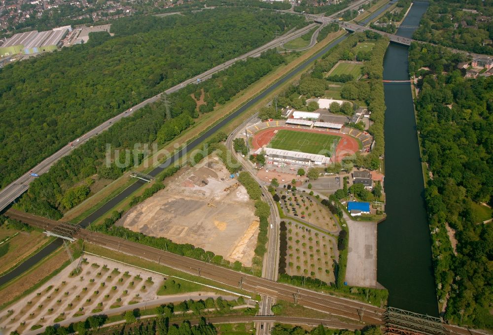 Oberhausen von oben - Niederrheinstadion in Oberhausen im Bundesland Nordrhein-Westfalen