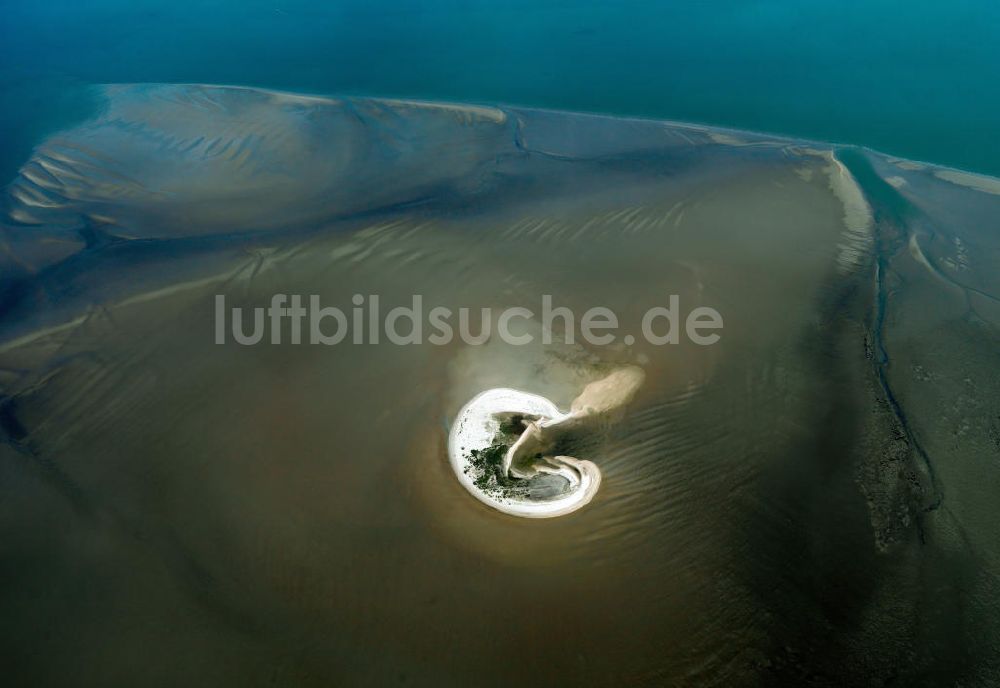 Norderney von oben - Niedersächsische Wattenmeer bei Norderney im gleichnamigen Nationalpark