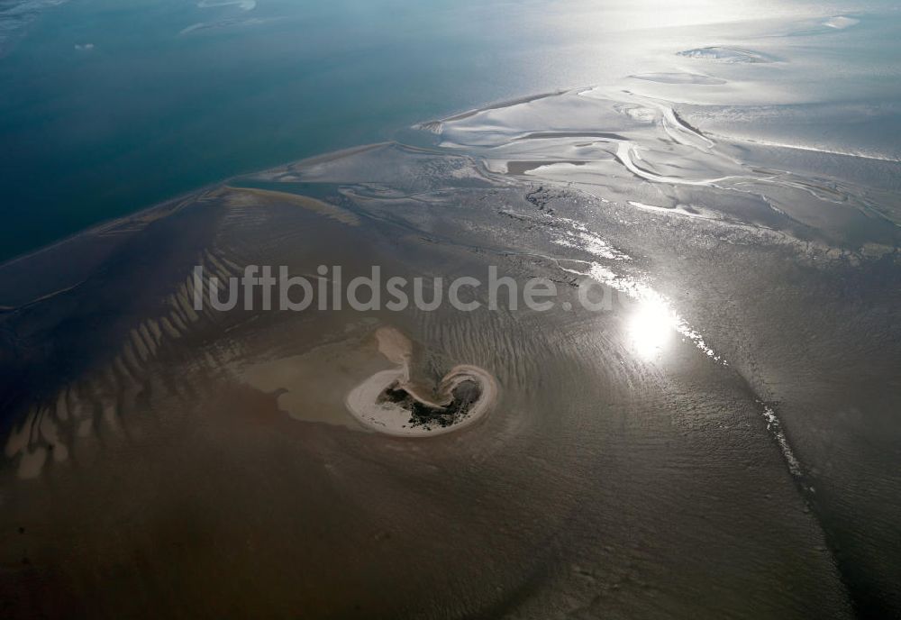 Norderney aus der Vogelperspektive: Niedersächsische Wattenmeer bei Norderney im gleichnamigen Nationalpark