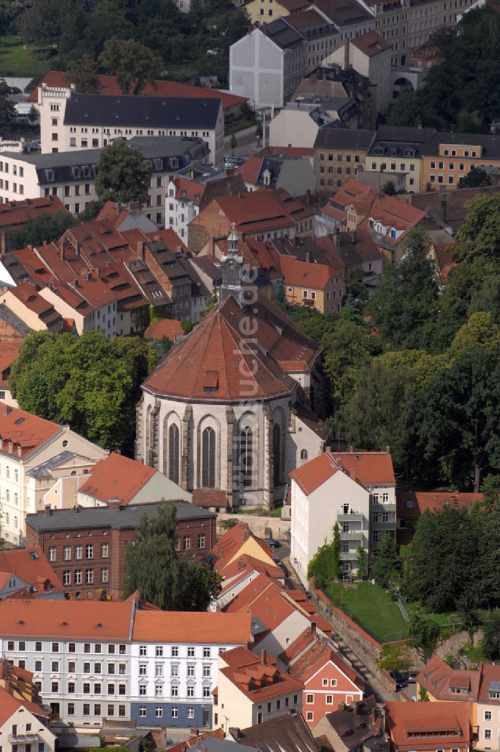 Görlitz aus der Vogelperspektive: Nikolaikirche Görlitz