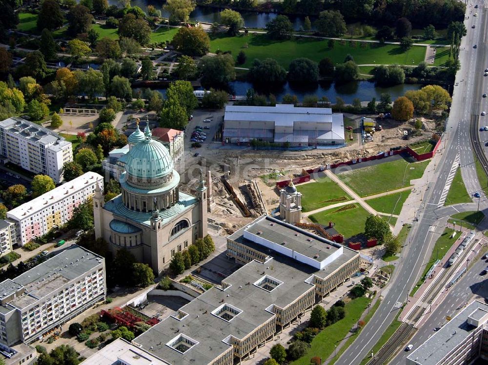 Luftbild Potsdam - Nikolaikirche in Potsdam