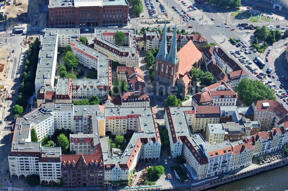 Luftaufnahme Berlin Mitte - Nikolaiviertel Berlin-Mitte