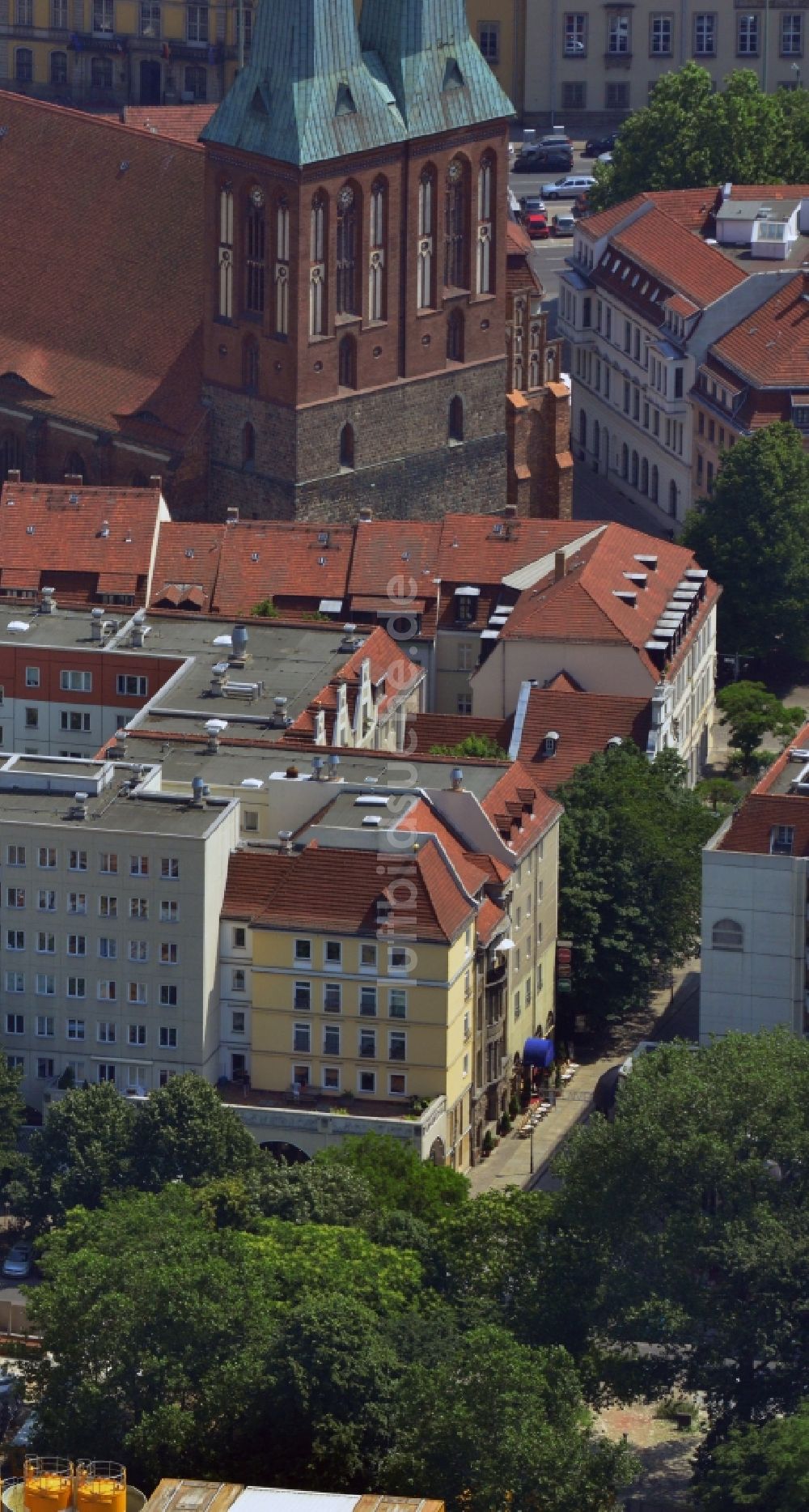 Luftaufnahme Berlin Mitte - Nikolaiviertel in Berlin-Mitte