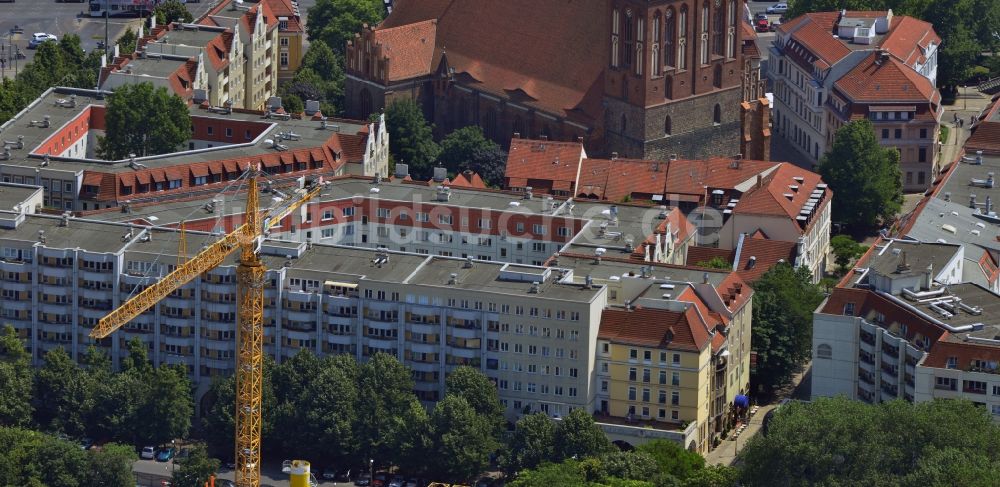 Berlin Mitte aus der Vogelperspektive: Nikolaiviertel in Berlin-Mitte