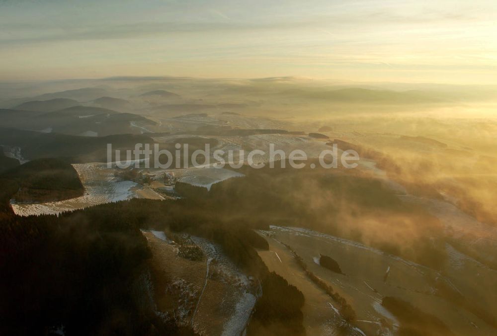 Luftbild Arnsberg - Nordausläufer des Rheinischen Schiefergebirges bei Arnsberg