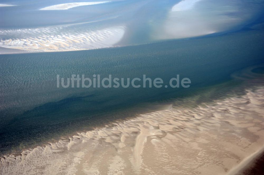 Hallig Süderoog von oben - Nordfriesisches Wattenmeer bei der Hallig Süderoog