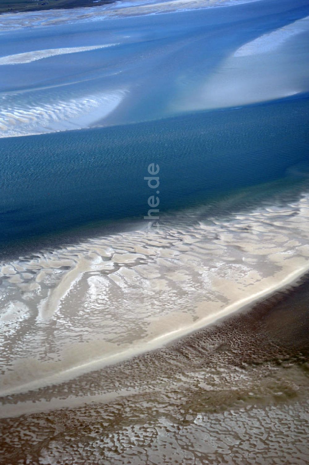 Hallig Süderoog aus der Vogelperspektive: Nordfriesisches Wattenmeer bei der Hallig Süderoog