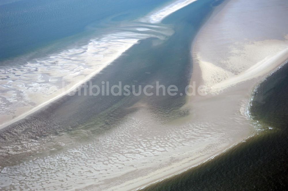 Luftbild Hallig Süderoog - Nordfriesisches Wattenmeer bei der Hallig Süderoog