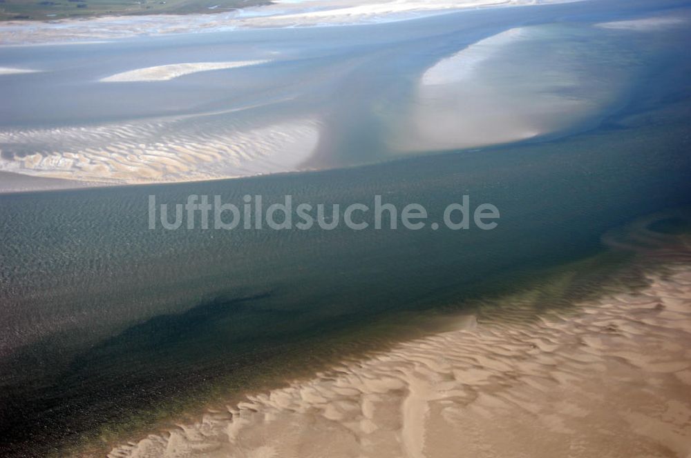 Luftaufnahme Hallig Süderoog - Nordfriesisches Wattenmeer bei der Hallig Süderoog