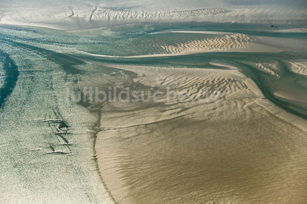 Luftaufnahme Dagebüll - Nordfriesisches Wattenmeer im Bundesland Schleswig-Holstein