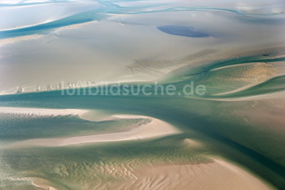 Dagebüll von oben - Nordfriesisches Wattenmeer im Bundesland Schleswig-Holstein