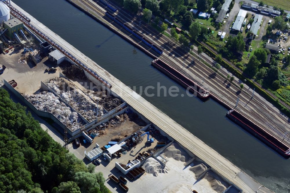 Luftbild Königs Wusterhausen - Nordhafen am Nottekanal in Königs Wusterhausen im Bundesland Brandenburg