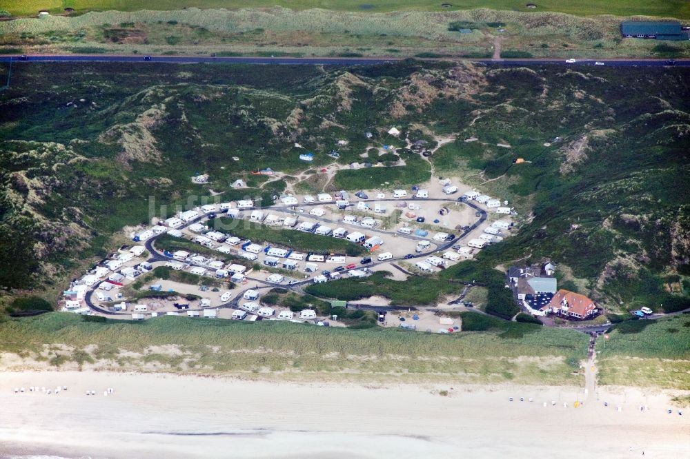 Hörnum/Sylt von oben - Nordsee- Insel Hörnum / Sylt in Schleswig-Holstein