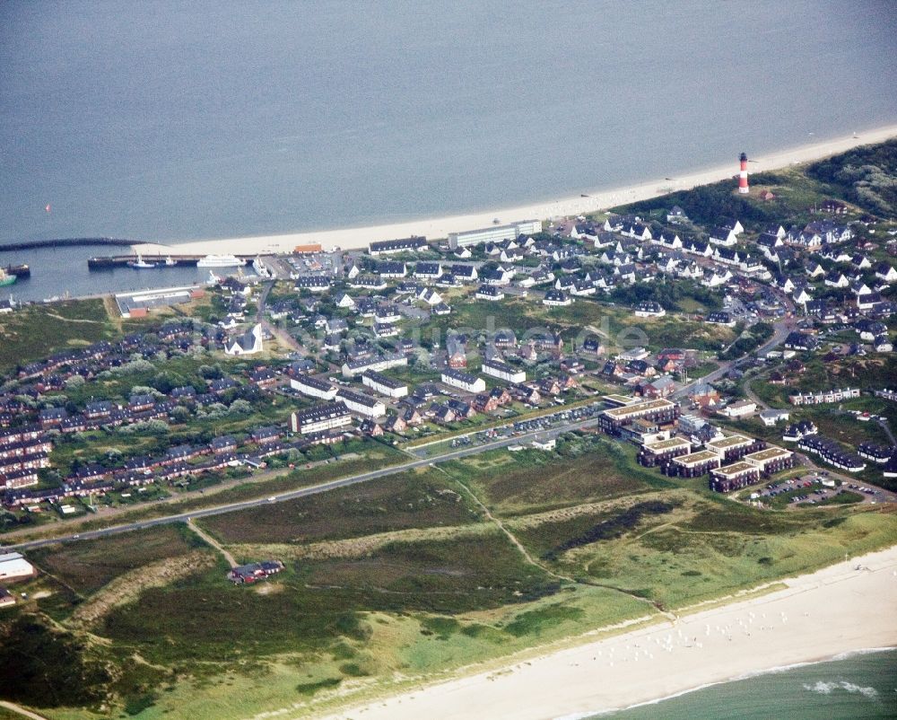 Luftaufnahme Hörnum/Sylt - Nordsee- Insel Hörnum / Sylt in Schleswig-Holstein