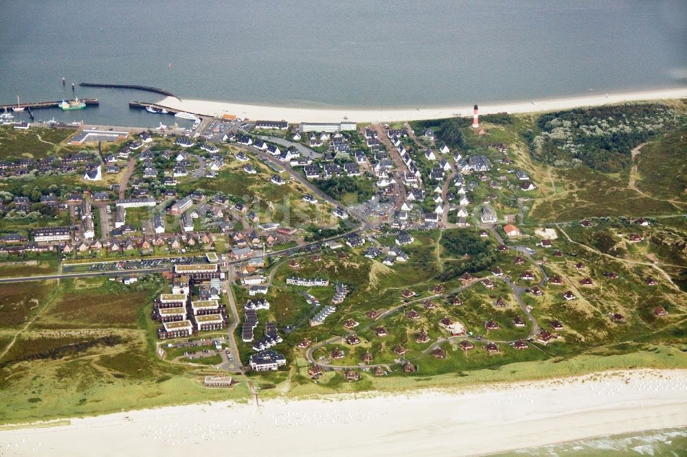 Luftbild Hörnum/Sylt - Nordsee- Insel Hörnum / Sylt in Schleswig-Holstein