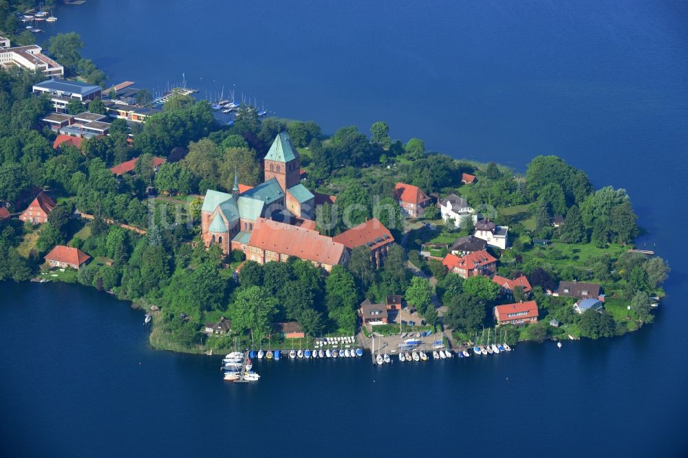 Ratzeburg aus der Vogelperspektive: Nordspitze der Altstadtinsel von Ratzeburg im Bundesland Schleswig-Holstein