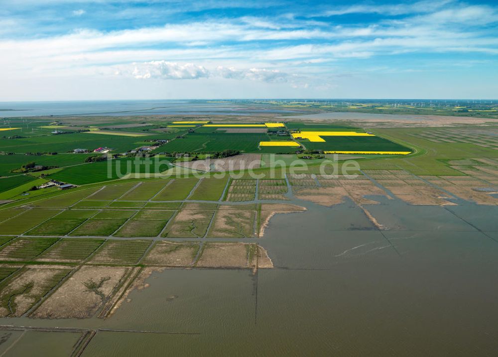 Nordstrand aus der Vogelperspektive: Nordstrand in Schleswig-Holstein