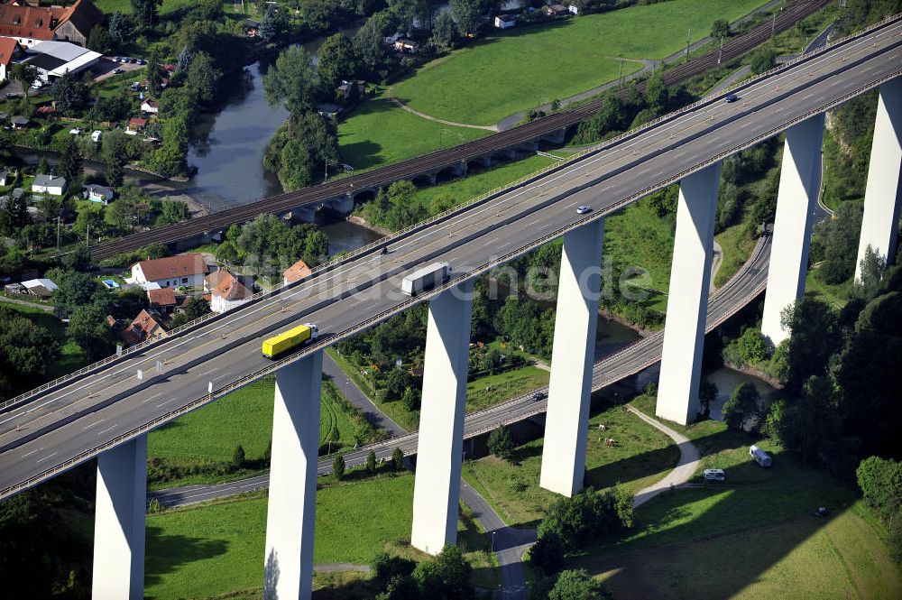 Eisenach aus der Vogelperspektive: Nordverlegung / Umfahrung Hörselberge der Autobahn E40 / A4 in Thüringen