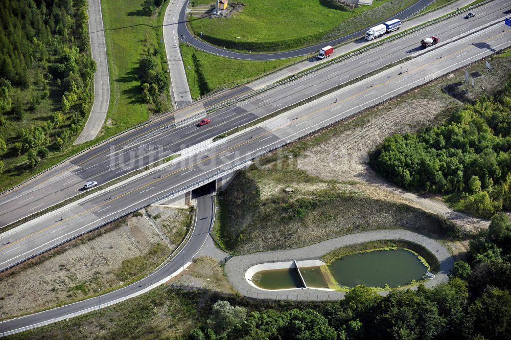 Eisenach von oben - Nordverlegung / Umfahrung Hörselberge der Autobahn E40 / A4 in Thüringen