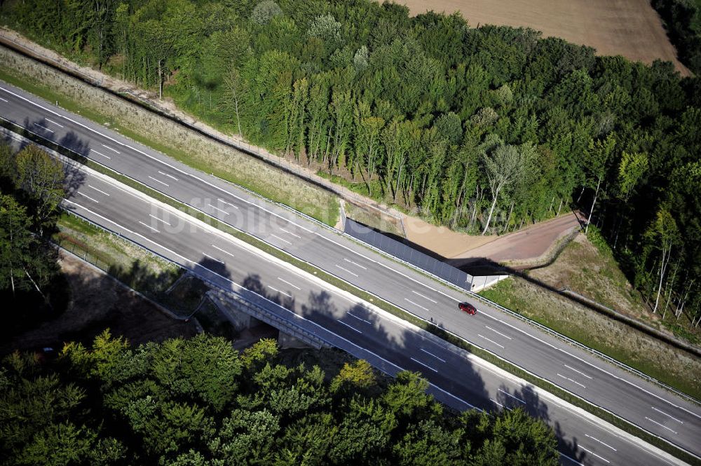 Luftaufnahme Eisenach - Nordverlegung / Umfahrung Hörselberge der Autobahn E40 / A4 in Thüringen