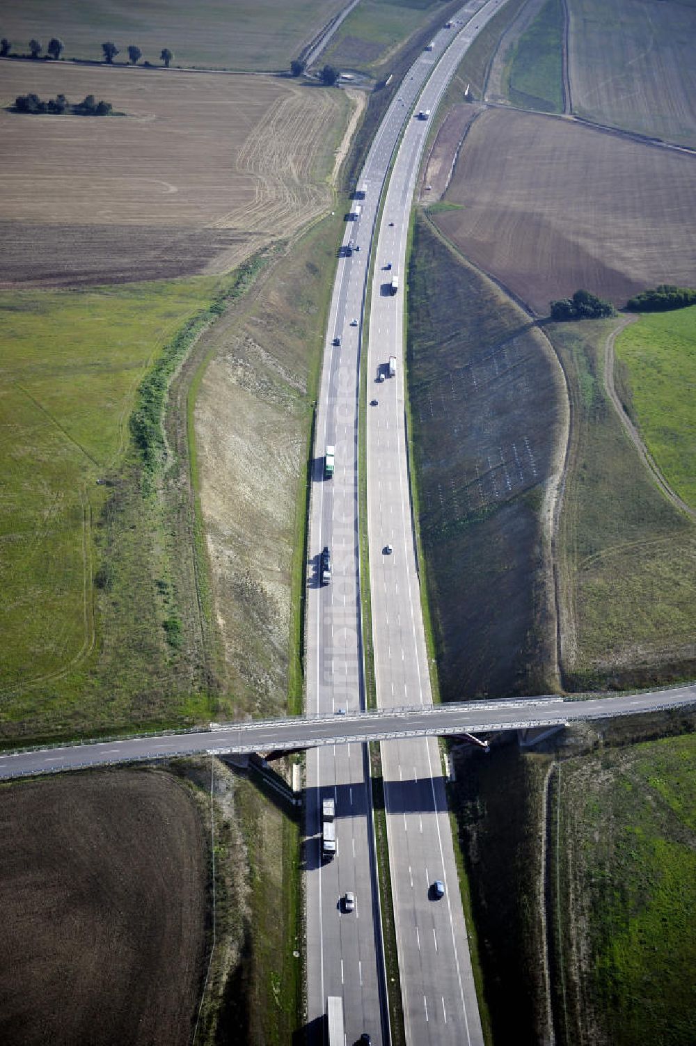 Eisenach aus der Vogelperspektive: Nordverlegung / Umfahrung Hörselberge der Autobahn E40 / A4 in Thüringen