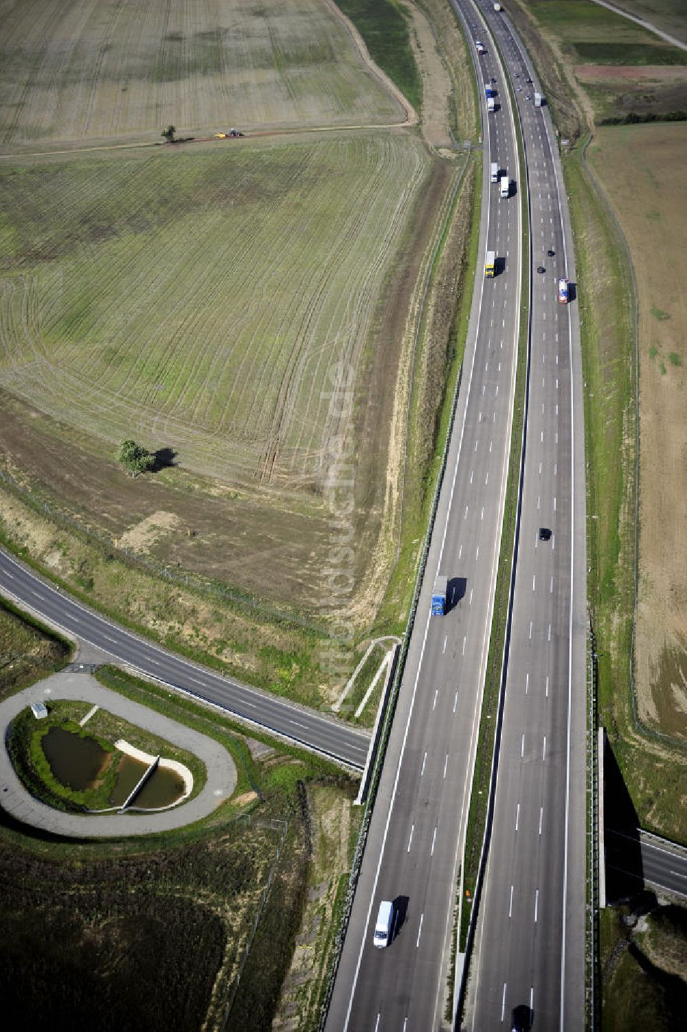 Luftaufnahme Eisenach - Nordverlegung / Umfahrung Hörselberge der Autobahn E40 / A4 in Thüringen