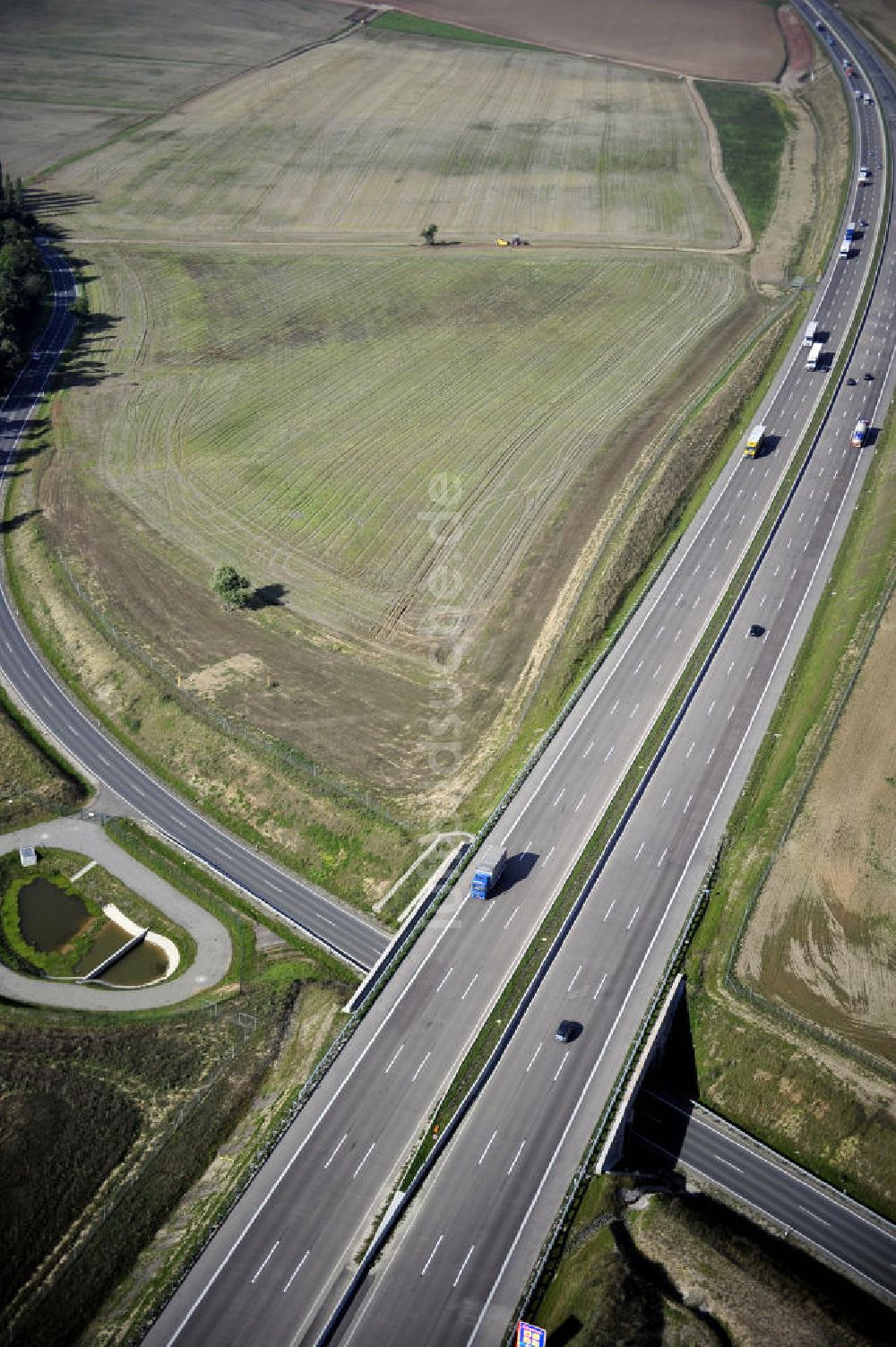 Eisenach von oben - Nordverlegung / Umfahrung Hörselberge der Autobahn E40 / A4 in Thüringen