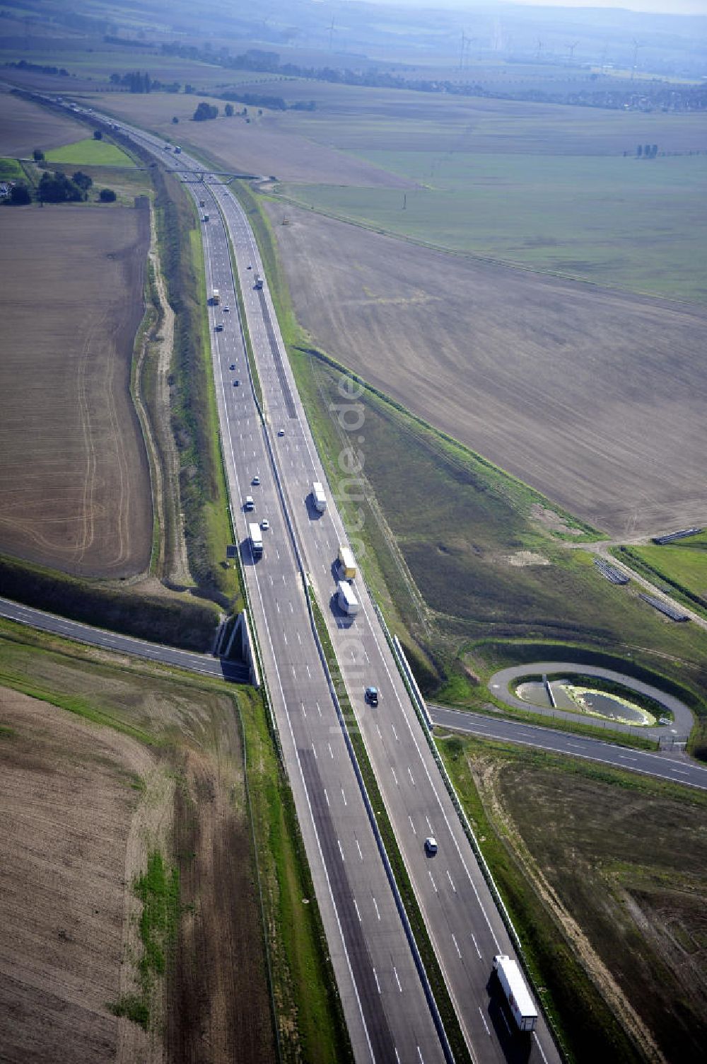 Eisenach aus der Vogelperspektive: Nordverlegung / Umfahrung Hörselberge der Autobahn E40 / A4 in Thüringen