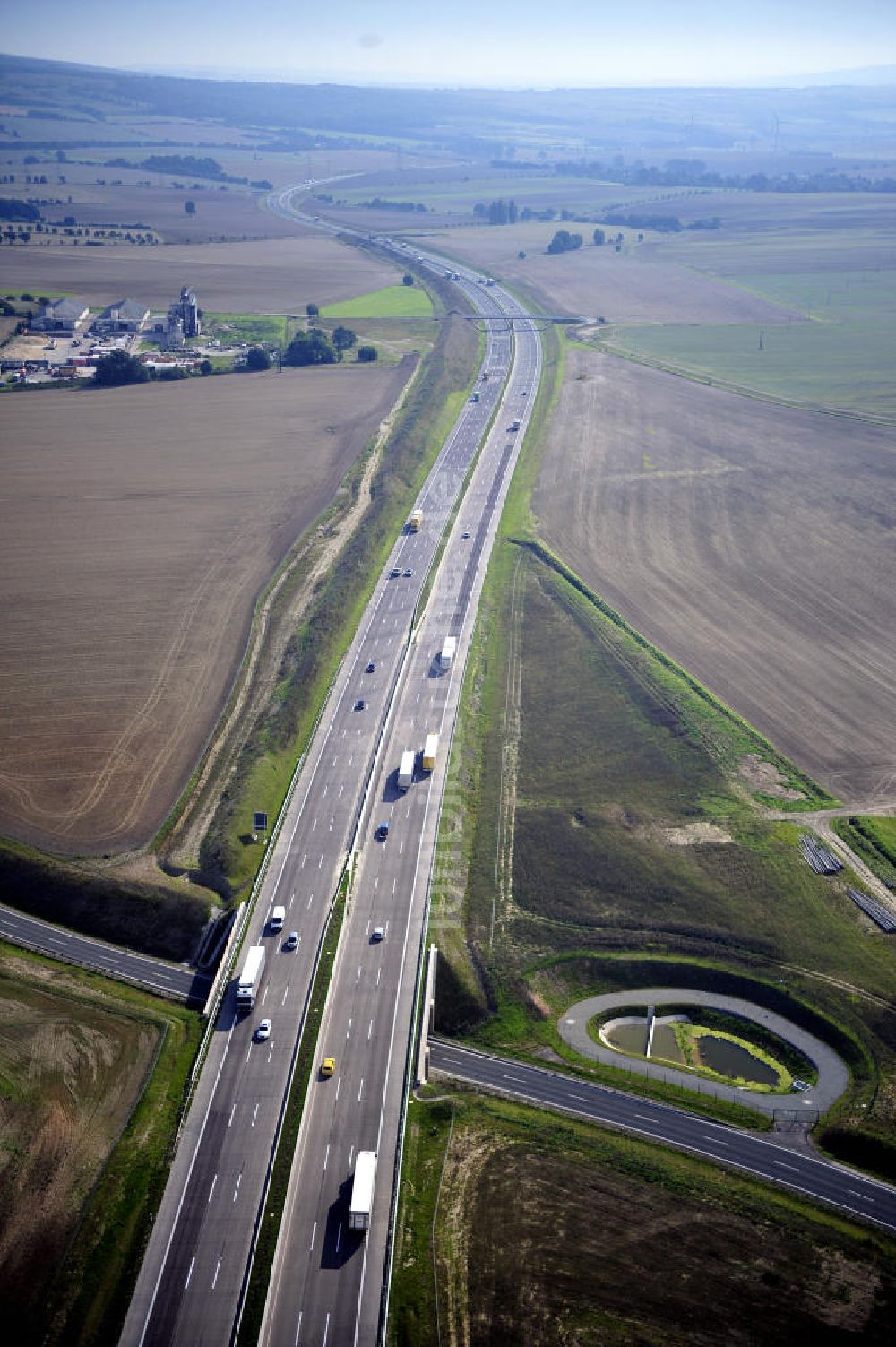 Luftbild Eisenach - Nordverlegung / Umfahrung Hörselberge der Autobahn E40 / A4 in Thüringen